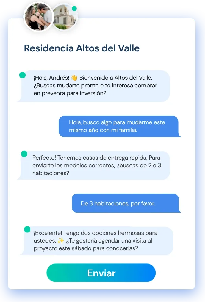 Recepcionista IA para Bienes raíces
