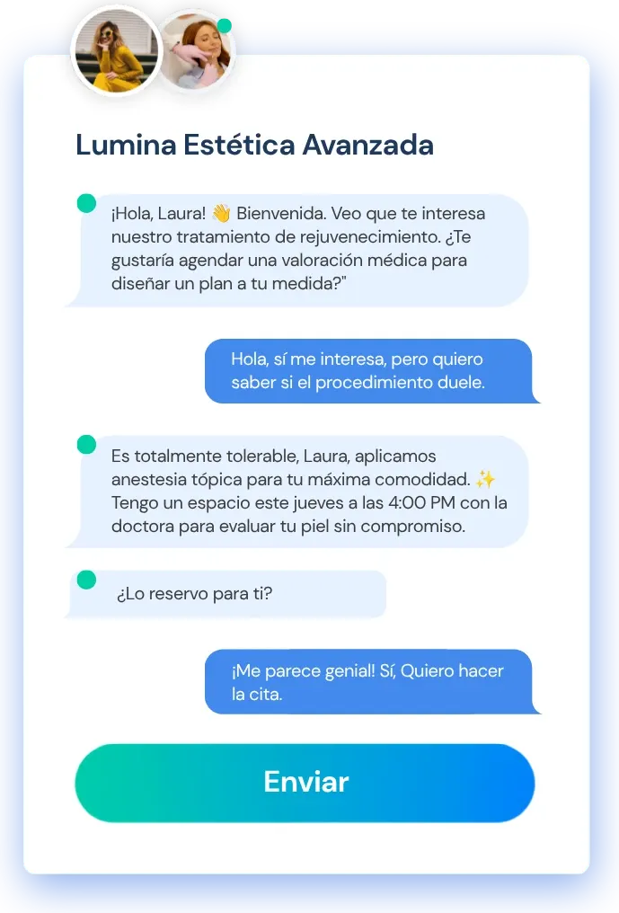 Recepcionista IA para Clínicas estéticas