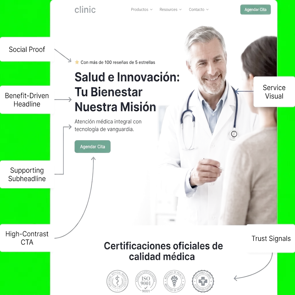Portfolio de páginas web de alta conversión para negocios B2B