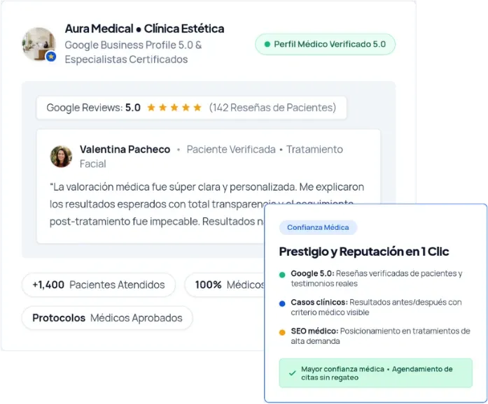 Posicionamiento de autoridad para Clínicas estéticas
