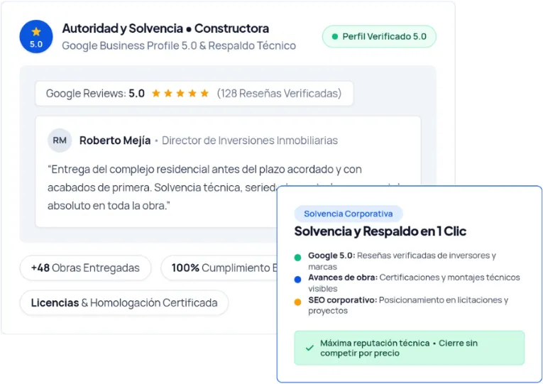 Posicionamiento de autoridad para Constructoras