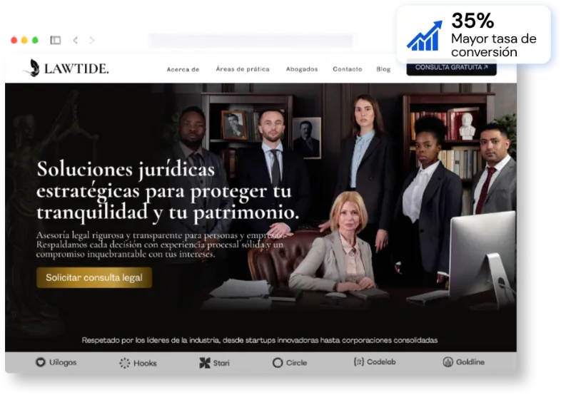 Web de alta conversión para Bufetes de abogados