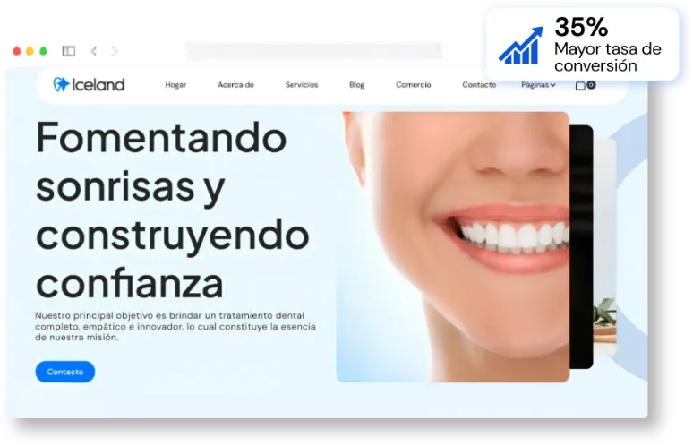 Web de alta conversión para Diseño de sonrisa